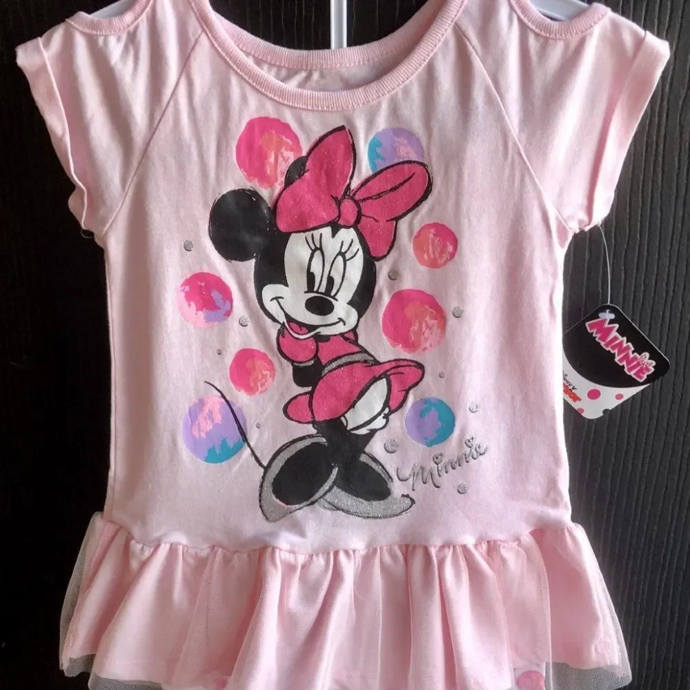 🎁🍁PNK Minnie Leggings Set! With Tulle! Size 5 - Picture 3 of 4